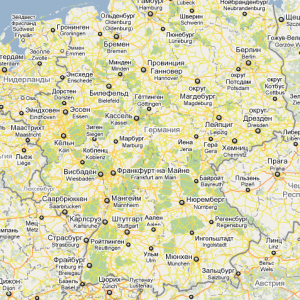 Карта Германии