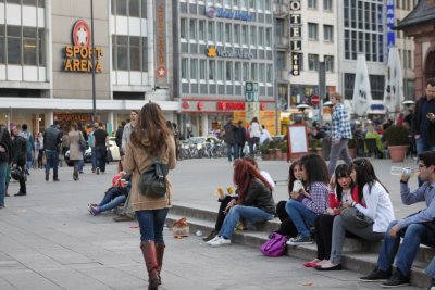 Фото. Франкфурт-на-Майне. Люди.